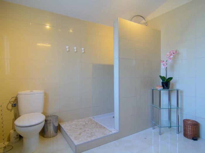 En suite bathroom with walk in shower