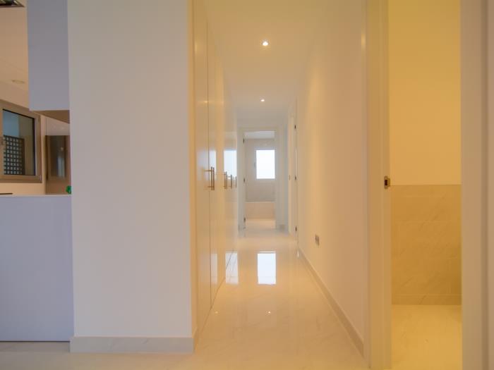 Neat corridor with spacious wardrobes
