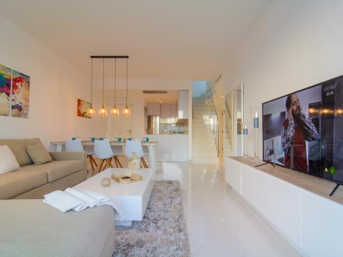 Modern design living room with dining and sitting