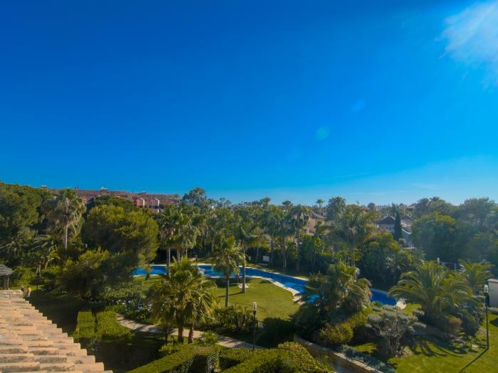 Mediterranean vegetation and mountain views from spacious terrace