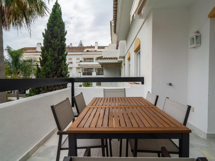 Terrace (13m2) with 6 seating dining table and beautiful views